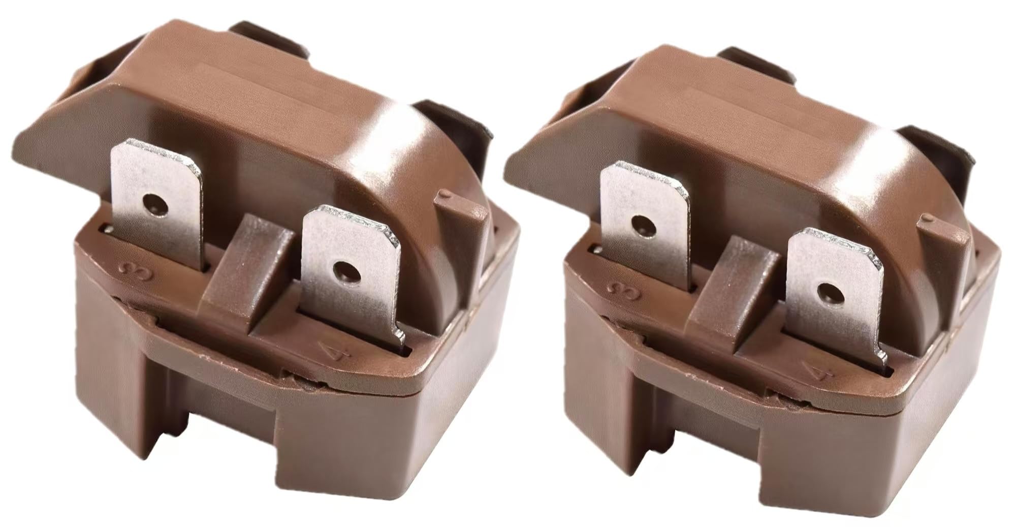 2-Pack IC-4 Freezer Compressor PTC Start Relay for GE Whirlpool Ropper Kenmore Frigidaire Gibson Refrigerators 32330 WP2262185 WR07X26748 4387913
