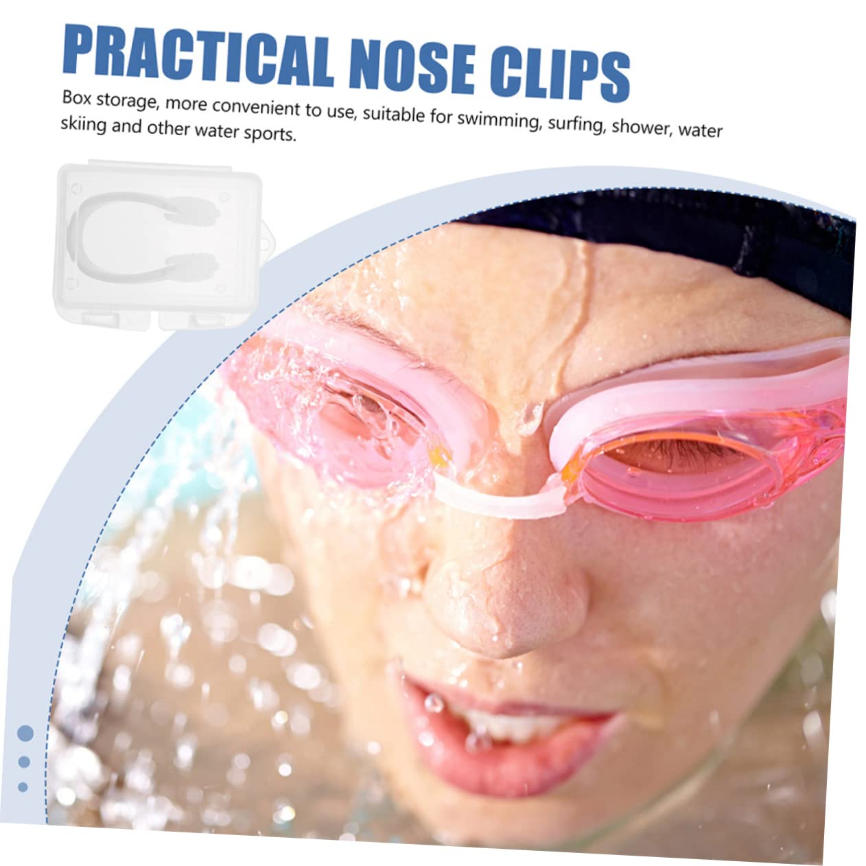 ifundom Pinzas De Natación Ajustables para Adultos Clips Nasales Impermeables para Evitar El Ingreso Unidades Color Accesorios para Entrenamiento Y Competición De
