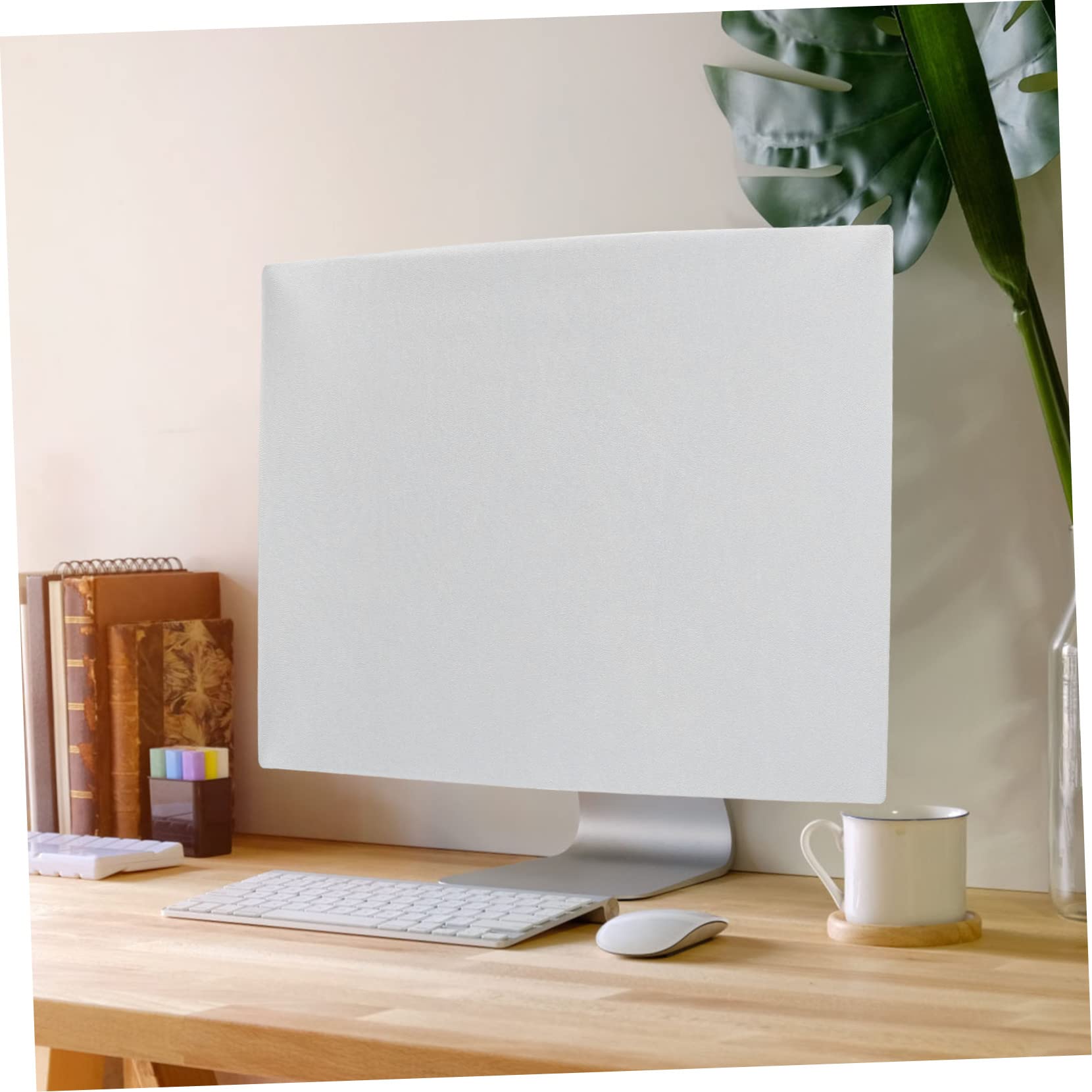 UKCOCO 3pezzi Copertura Per Monitor Protezione Antipolvere e Antigraffio Per Computer Per e Casa Design Elasticizzato e Lavabile