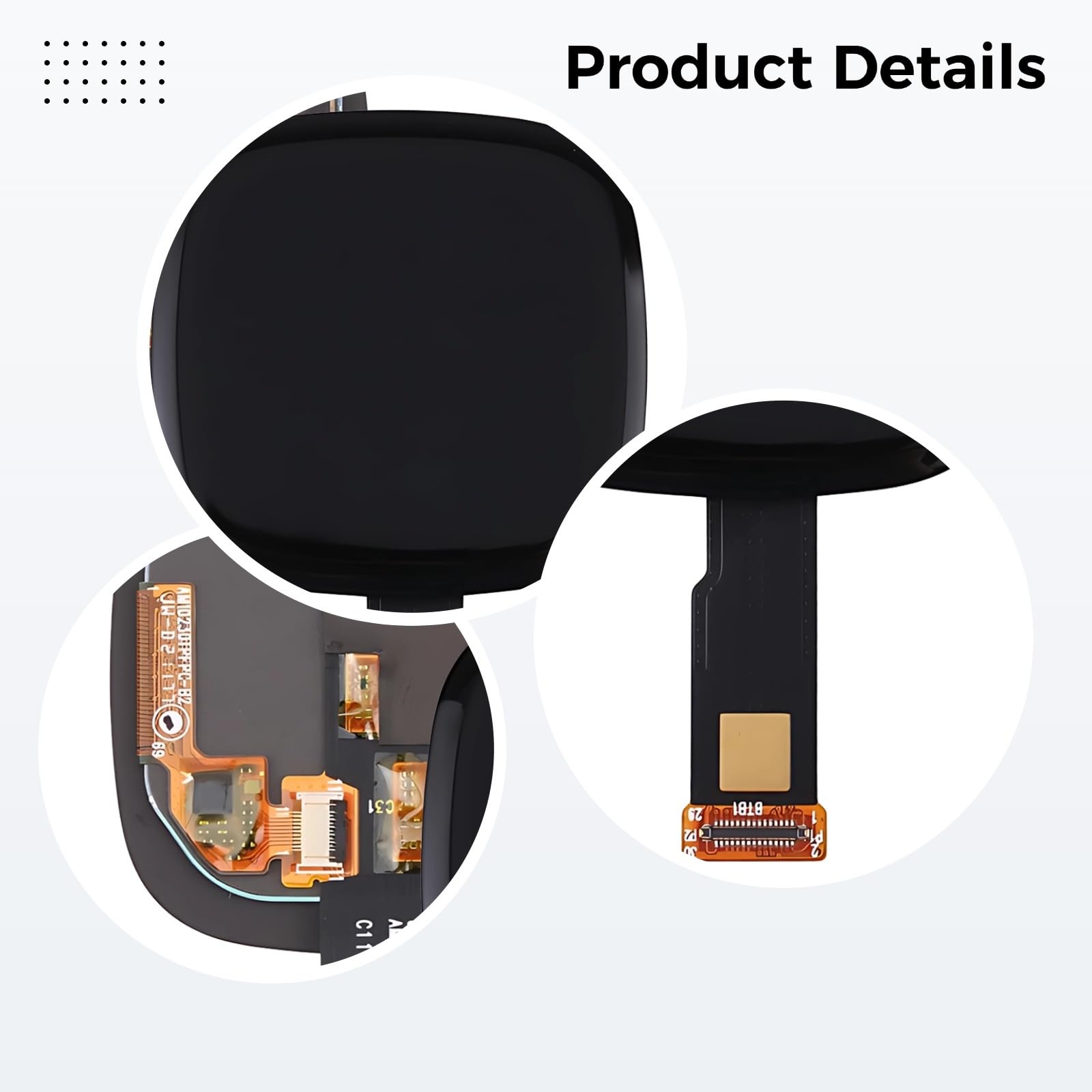 Schermo Smartwatch, display di ricambio e kit di riparazione, 3/Sense
