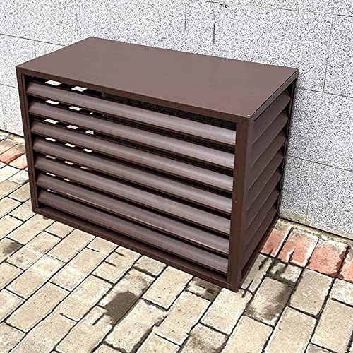 Funda para aire acondicionado al aire libre, impermeable, resistente, para ventana, aire acondicionado, de aleación de aluminio, divisor de espacio, caja de basura