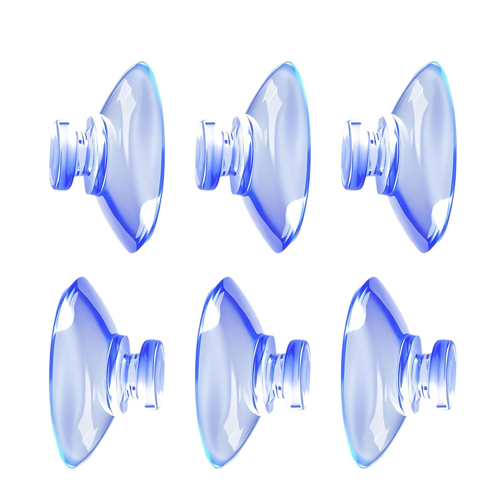 Tsophreniq 2Cm 100Pcs Clear Vacuum Suction Pad Sponge Holder Wall Mounting Solution For Household Organization Clear Pvc Window Cup