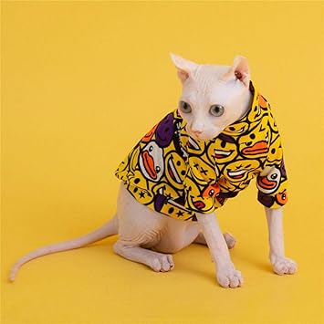 Zhihan Sphinx Cat Vetements Coton T Shirt Gilet De Dessin Anime Leger Et Respirant Couleur 1 Xl Amazon Fr Animalerie Zhihan Sphinx Cat Vetements Coton T Shirt Gilet De Dessin Anime Leger Et Respirant Couleur 1 Xl Amazon Fr Animalerie