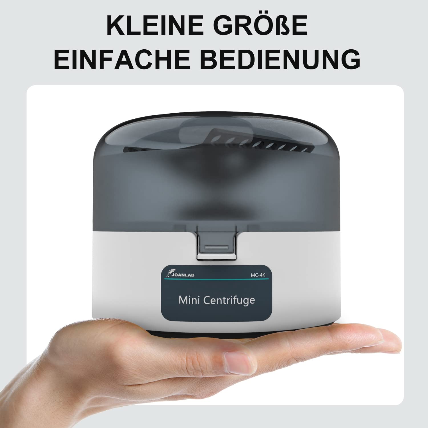 JOANLAB Mini Zentrifuge Maschine,Labor Zentrifugen,Tischzentrifuge 2-in1 Rotoren für 0,2//1,5/2 ml Mikro-Tube Tischzentrifuge
