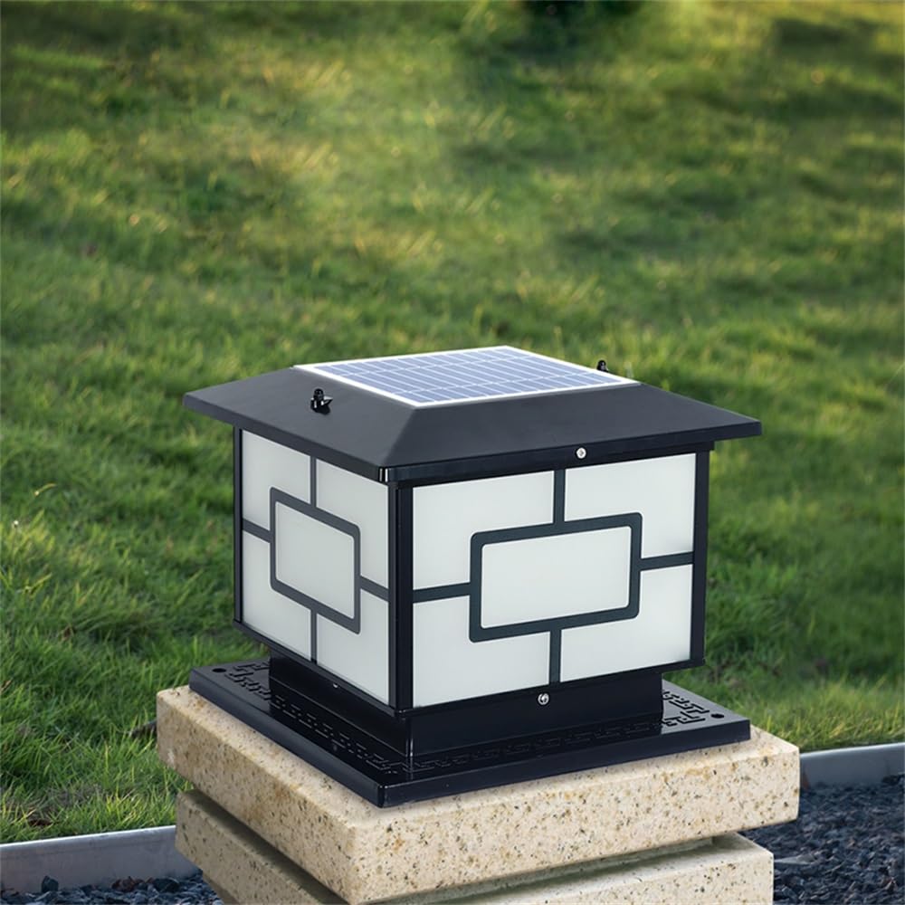 Solar-Pfostenlampe für den Außenbereich, wasserdicht, IP65, für modernes Haus, Villa, Garten, Hof, Veranda, umschließende Wand-LED-Leuchten