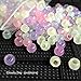 Miraclekoo UV Beads Scientific Multi Color Changing Bead UV Reactive Plastic Luminous Pony Beads,Fun for Jewelry/Bracelets Making,1000 Pcs