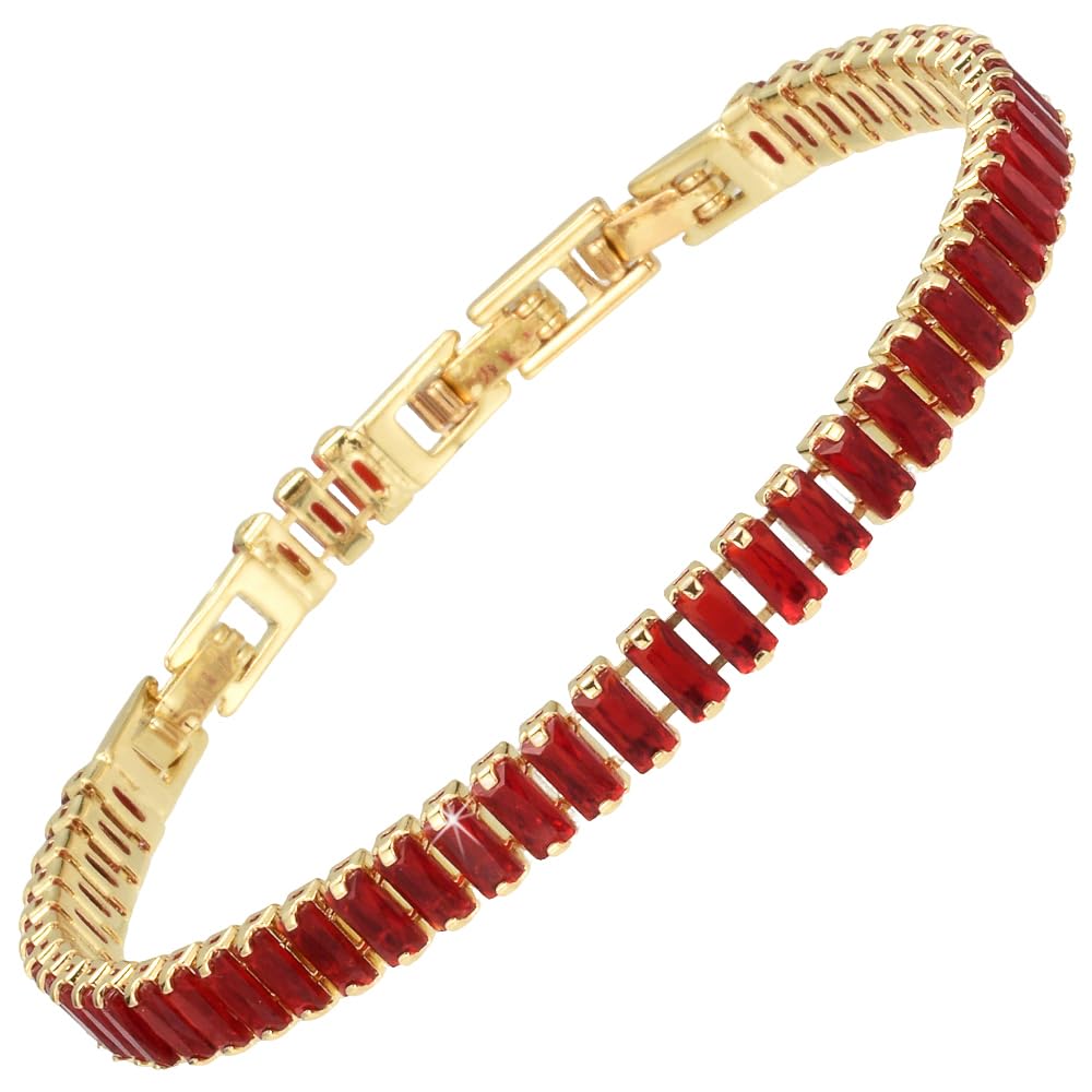 RIZILIA Not-Your-Basic Minimalist to Statement CZ Tennis Bracelet for Women