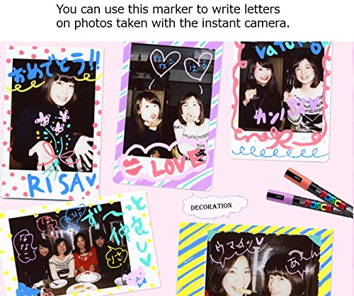 Uni Posca Paint Marker Pen - Fine Point - Non Alcohol - Odorless Water Resistant Maker - Set Of 24 (Pc-3M15C & Pc-3M7C & Gold & Silver) With Original Vinyl Case #TOP7