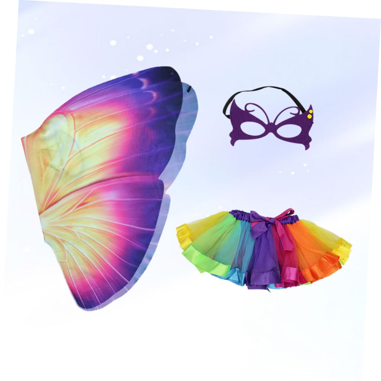 SOIMISS 2pezzi Costume Per Ragazzo Ragazza Con Mantello Maschera Con Occhiali e Gonna Tutu Per Feste Di Cosplay e Attività Di Gioco Immaginativo Per Compleanni e Eventi Tema