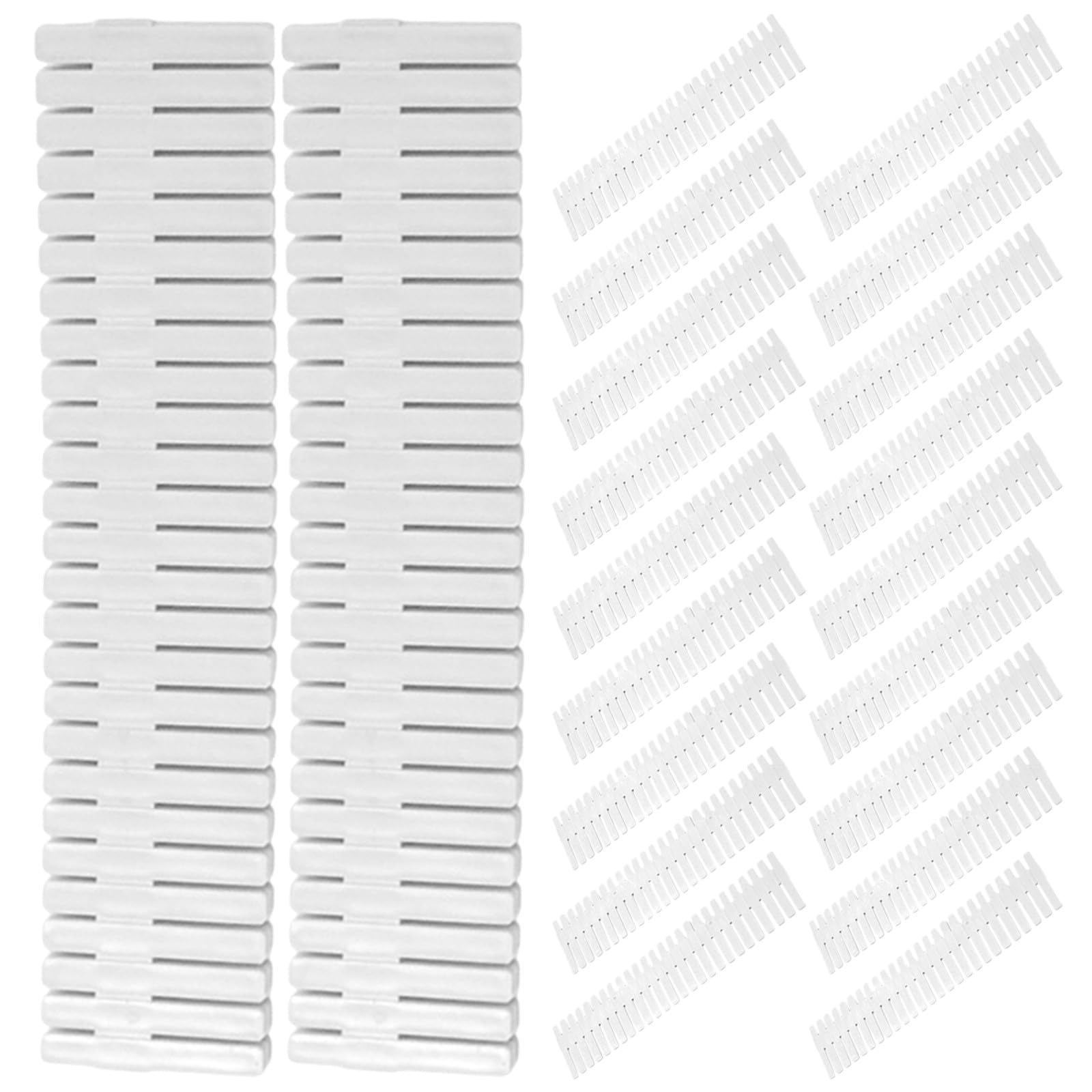 SHINEOFI 20 Unidades Separadores Modulares de Cajones de Pp Blanco, Organizador Resistente y Fácil de Mantener para Ropa y Calcetines en Dormitorio