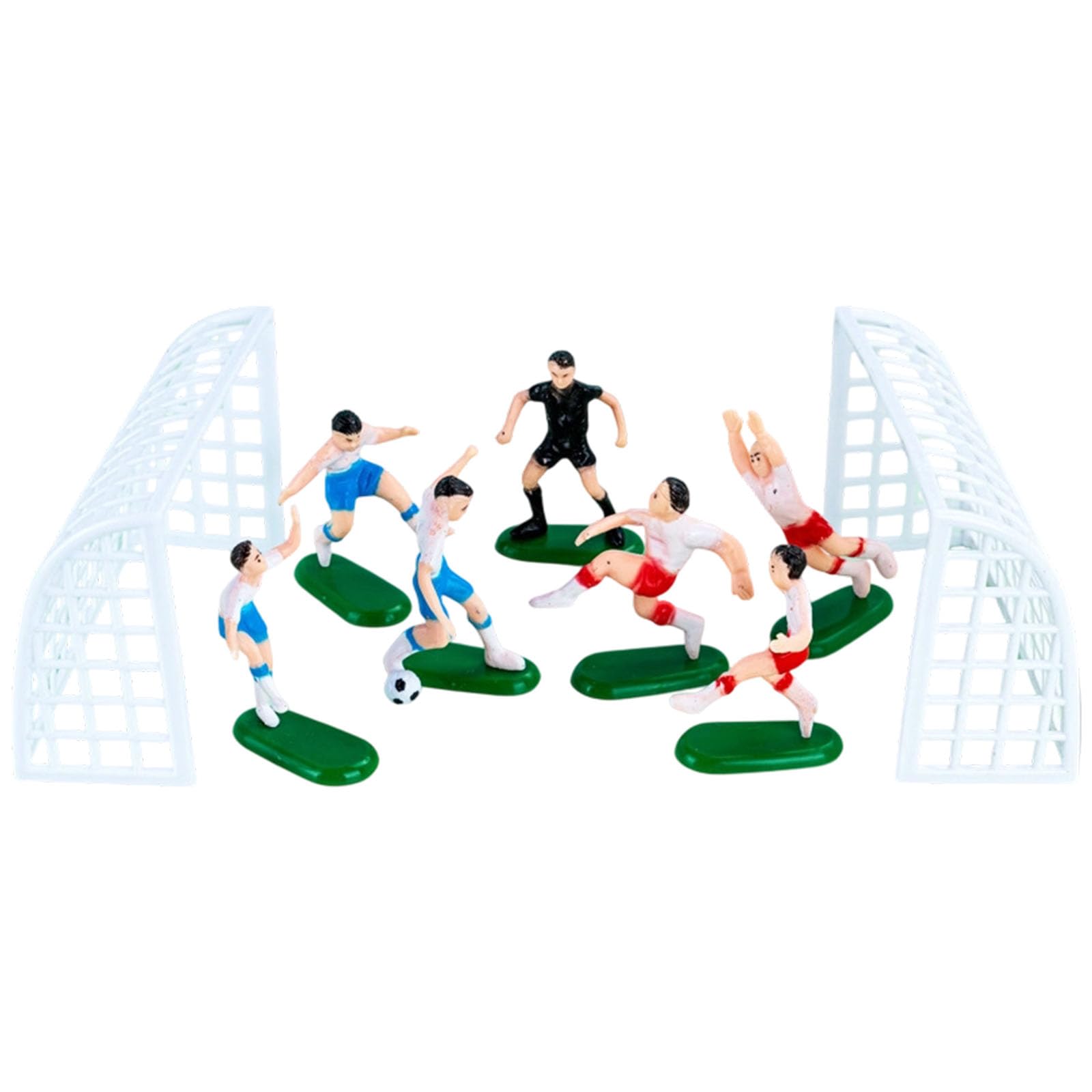 Tsophreniq Eye Catching 10cm Football Boy Cake Decorations for Festival Atmospheres Enhancement on Dessert Tables Bright Design Boy Birthday Ornament