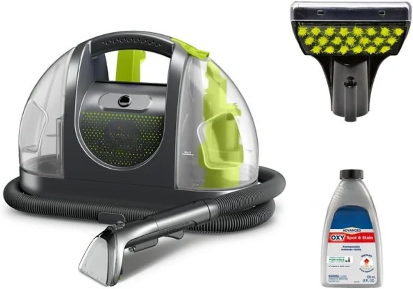 BIISSELLL Portable Carpet Cleaner with Strong Suction and Spray for Upholstery, Stairs, and Auto Deep Cleaning