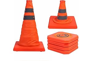 Sunnyglade Collapsible Traffic Cone Set for Safety