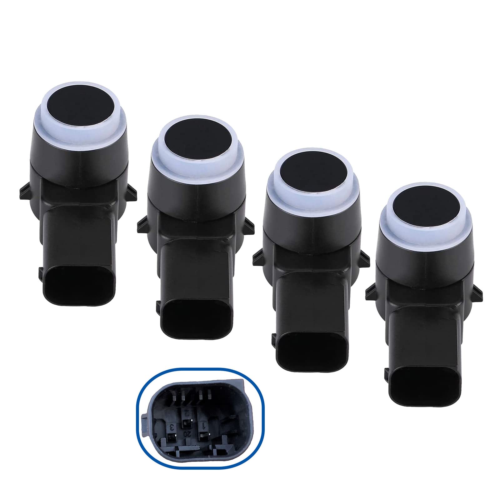 Capteurs Radar de Recul Aide Stationnement Compatible C3 III C4 CACTUS 2008 208 308 II EXPERT PARTNER PROACE - Lot de 4