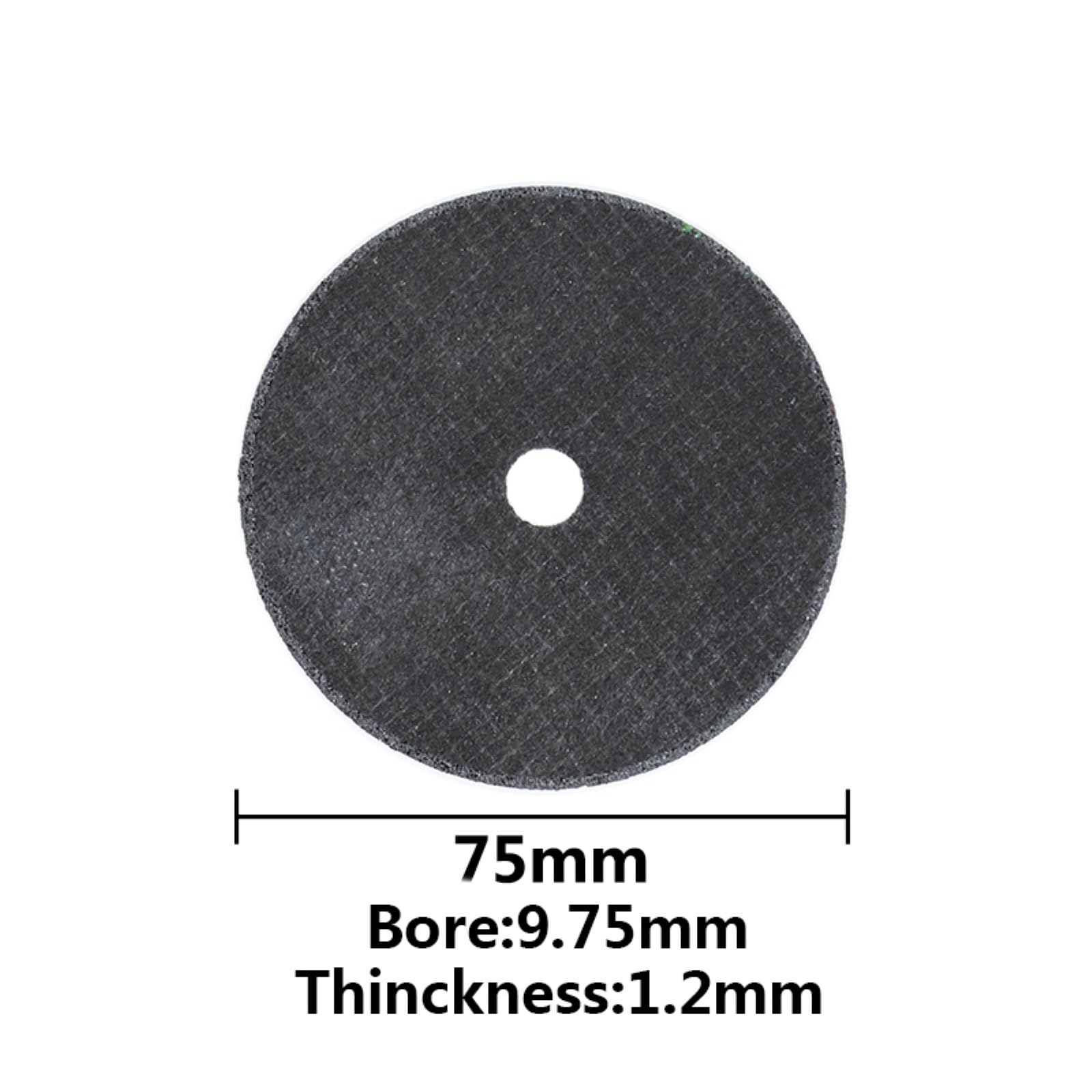 Brzeszczot do cięcia metalu 1/5/10 sztuk 75mm tarcze tnące ściernicy brzeszczot piły tarczowej do tarczy tnącej z włókna metalowego narzędzia ścierne(75x1.2x9.75mm,5pcs)