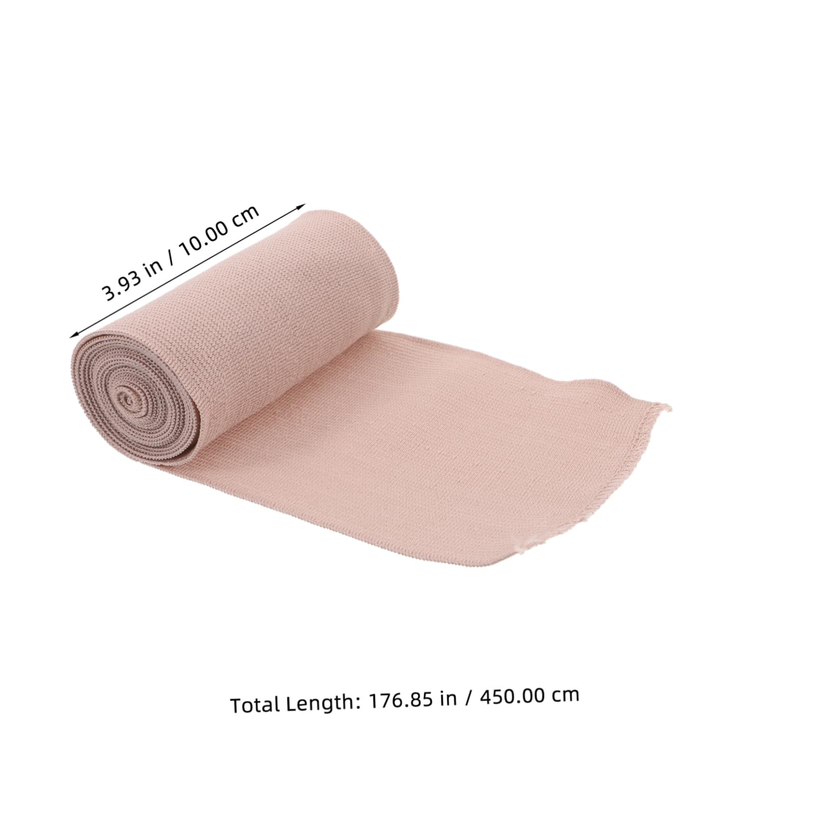 SOESFOUFU 100mm Wide Cotton Elastic Bandage Roll Gauze Skin Tone 4.5m/roll for Sports Wrist Stomach Emergency Care