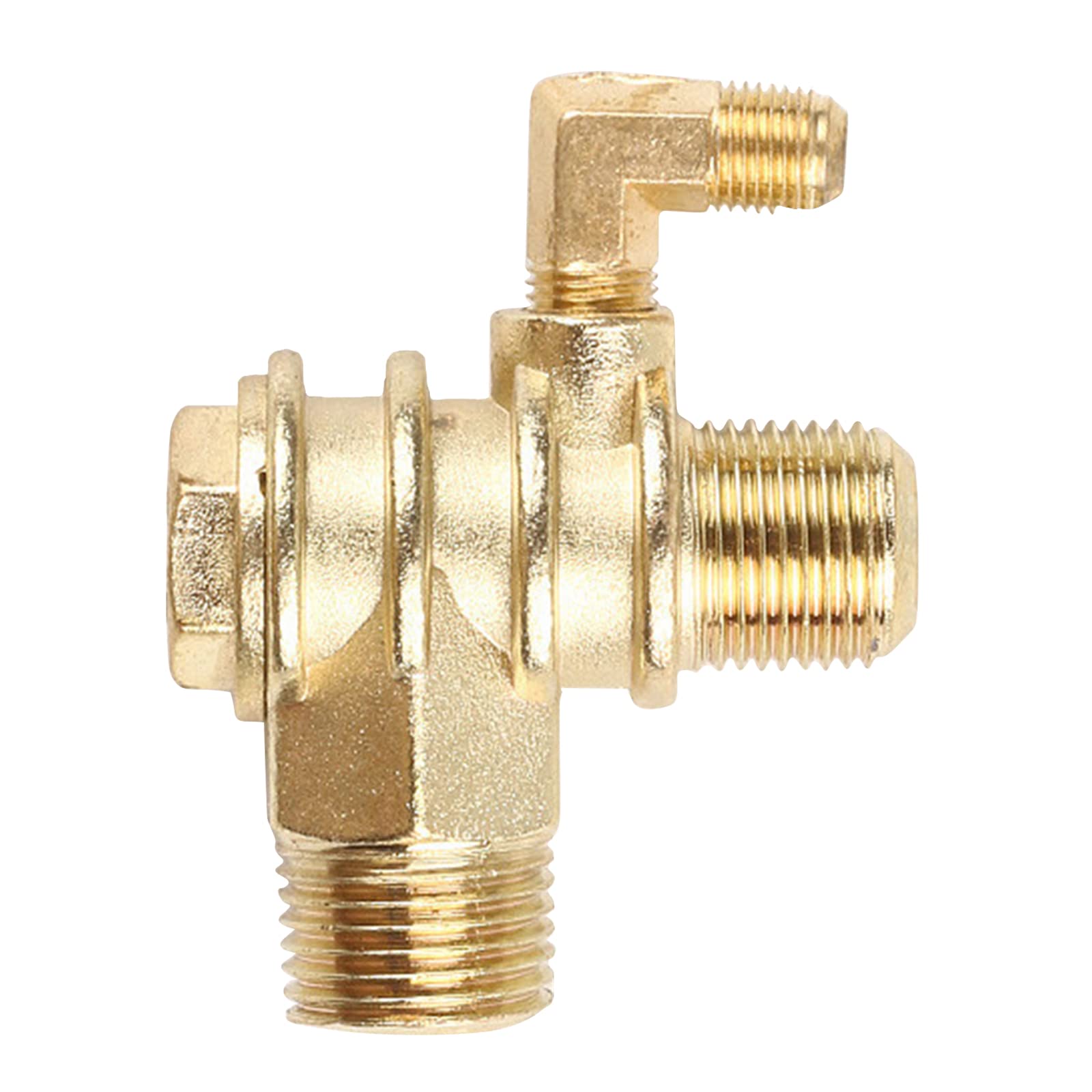 3-Way Unidirectional Check Connect Pipe Zinc Alloy Air Compressor Replacement Check Valves Pipe Pneumatic Valves