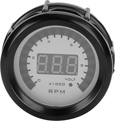 Miniatura 8 de Tacómetro de coche, tacómetro digital 52mm2in 0-9999 RPM Reemplazo para vehículos de gasolina de 12V 468 cilindros