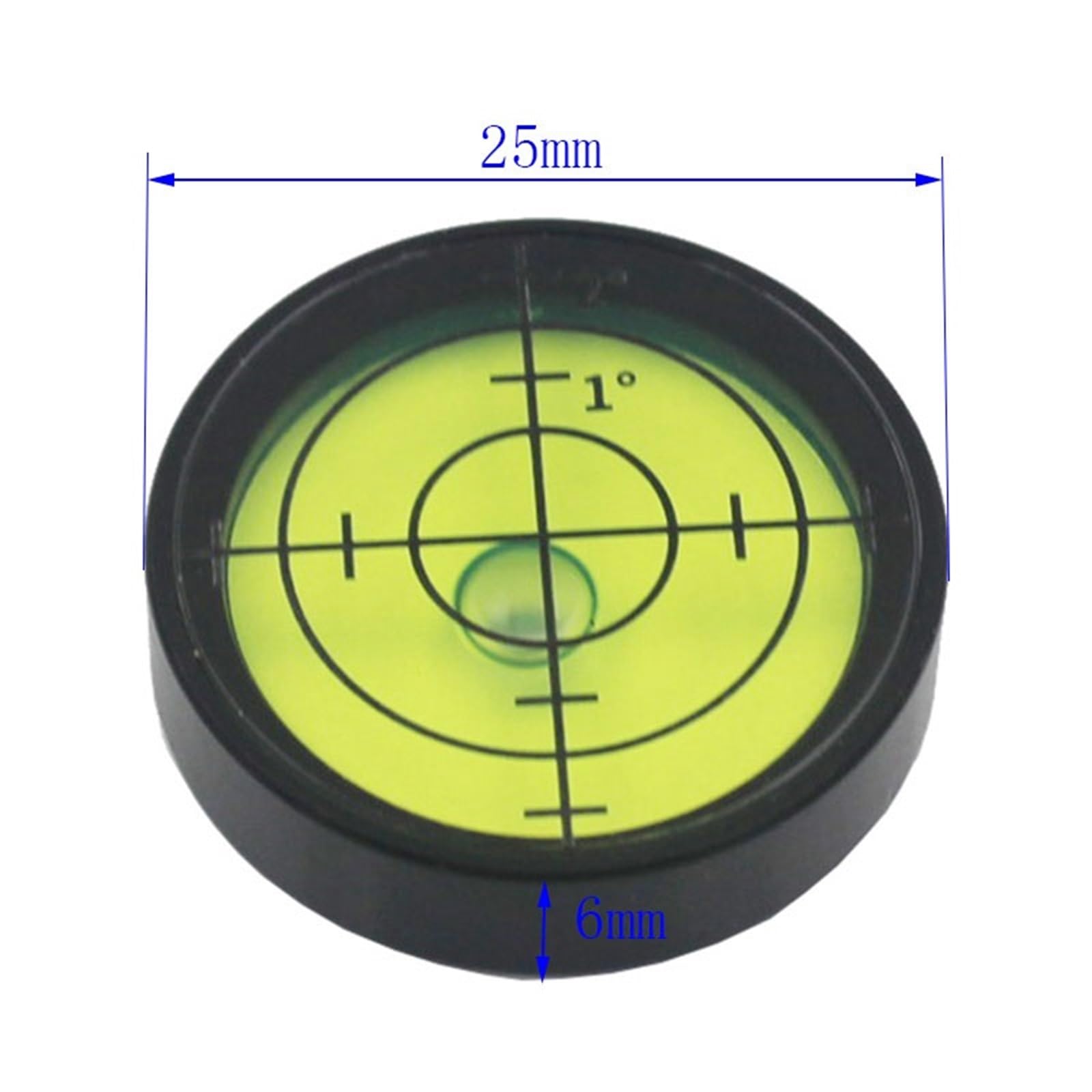 Livella a bolla rotonda ultrasottile Diametro bolla 25 mm Nivel orizzontale Attrezzatura Burbuja Pallina da golf Componenti di livellamento Strumento 1 PZ | Round Ultrathin Spirit Level Bubble Diameter 25 mm Horizontal Nivel Burbuja Equipment Golf Ball Le
