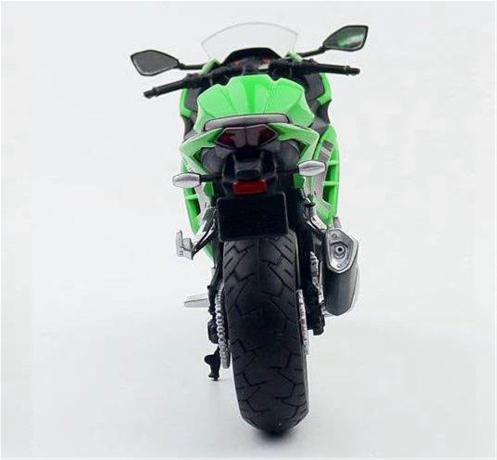MAKUTU Modello di moto in scala 1/12 Per KAWASAKI Per Ninja 250 Moto Giocattolo Modellino In Metallo Pressofuso Sport Racing Suono Luci Collezione Regalo(Vert)