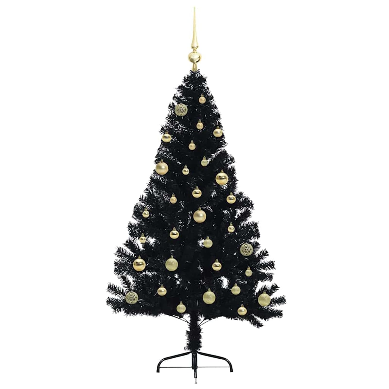 Tidyard Albero di Natale Artificiale con luci Integrate, Albero di Natale Pre-Lit 150 cm PVC con luci LED Calde, Albero di Natale Moderno ed Elegante, per Decorazione Interna o Esterna