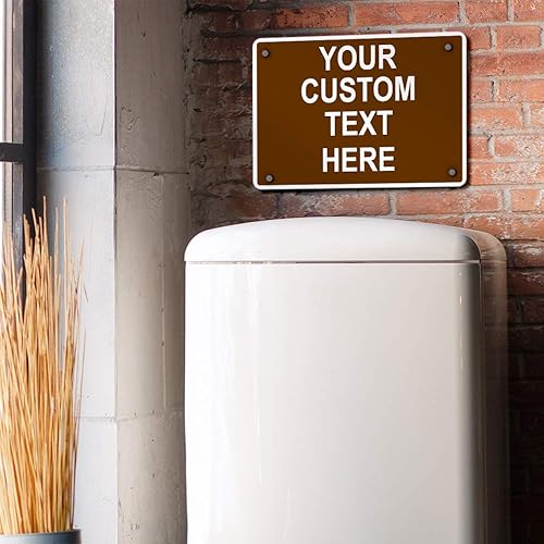 Miniatura 22 de Cartel de aluminio resistente a la intemperie de varios tamaños, personalizable con texto en inglés Regulación de Tráfico Negro/Blanco