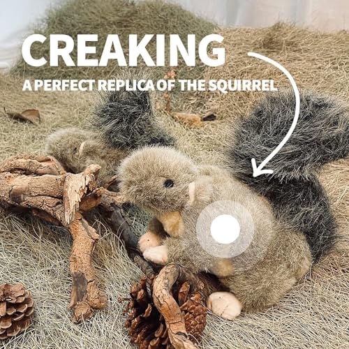 All For Paws 4021 Interactive Dog Squirrel Plush Toys, Stuffed Animal Squeaky Toy Perfect Puppy Plush Toy thumb #3