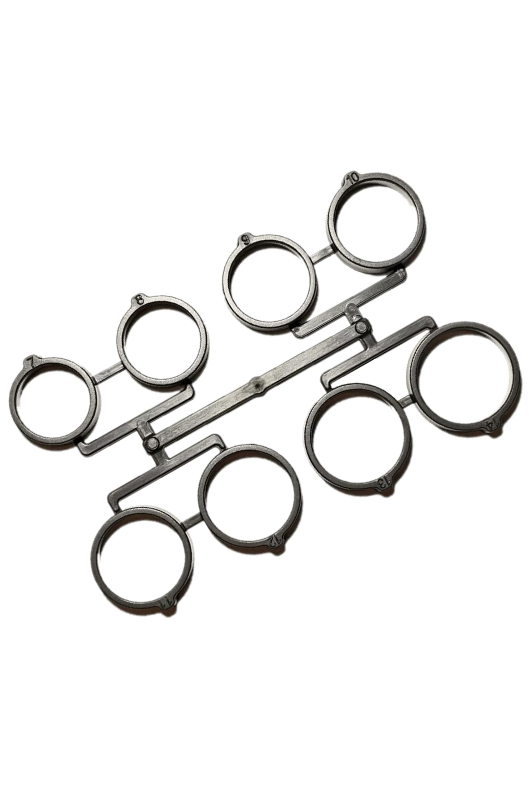 BLAUPUNKT Ringsizer, Größenmesser, Schablone, Ringschablone, Fingerschablone, Ringmaß, Probierset zur Ermittlung der Ringgröße für Smartring Smart Ring V2 & PRO/Keine Gewähr für andere Fabrikate