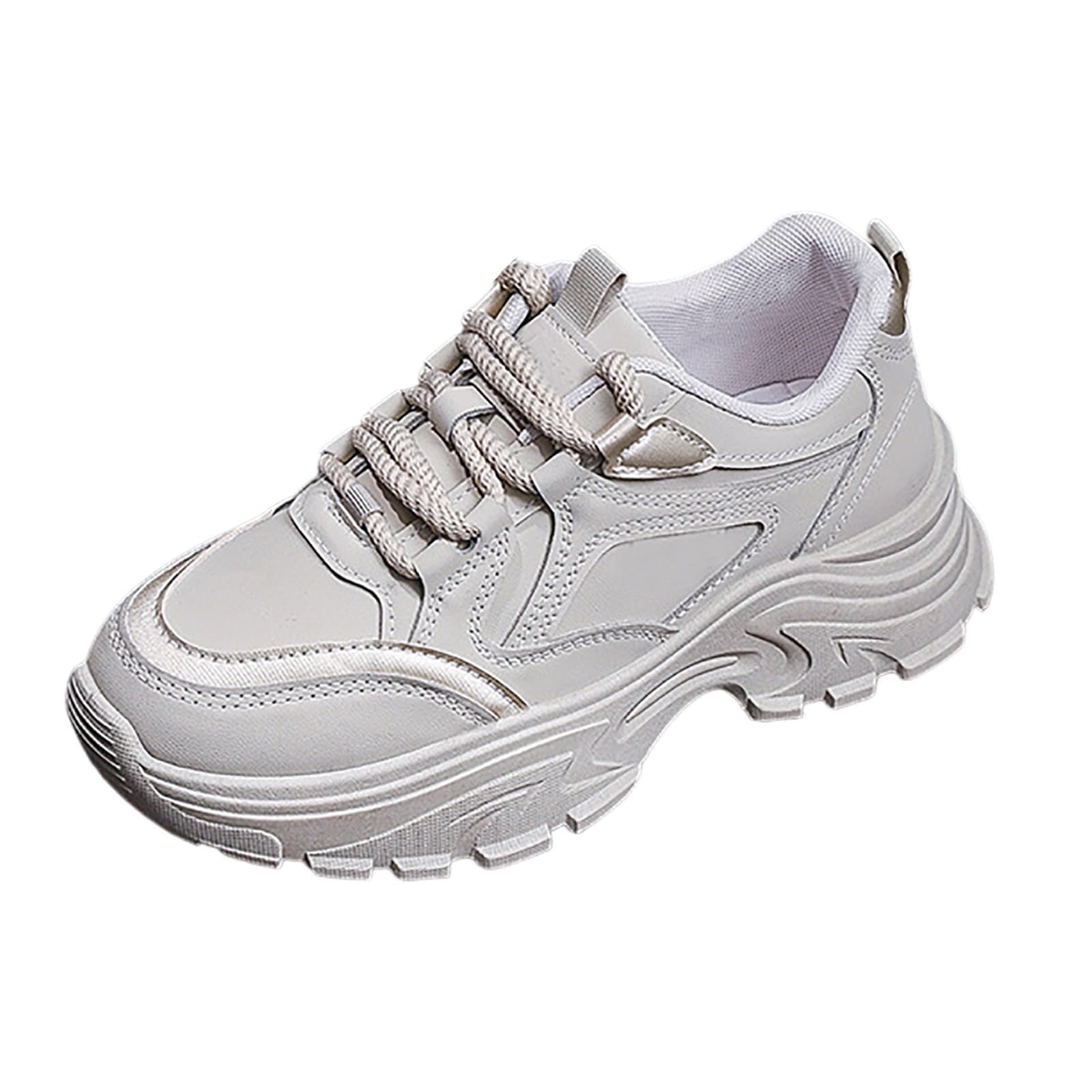 Scarpe da Ginnastica Donna Pianta Larga Sneakers Bianche Donna Eleganti | Calzature Fitness in Rete Traspirante per Passeggiata Invernale Tennis Camminata Leggerezza Assoluta Fibra Ecologica