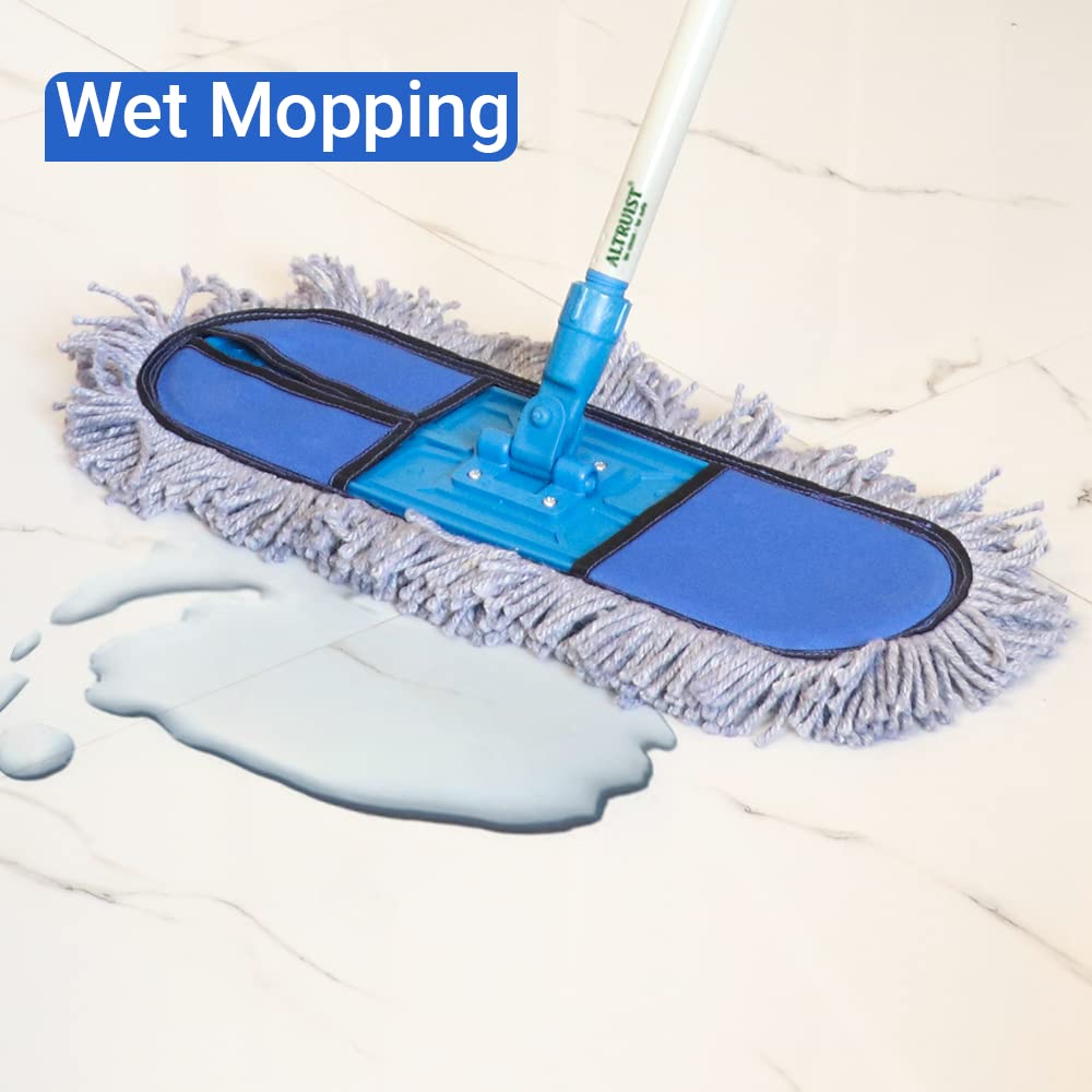 ALTRUIST Wet and Dry Mop | 18 inch | 360° Rotatable | Easily Reusable Cotton Refill 4