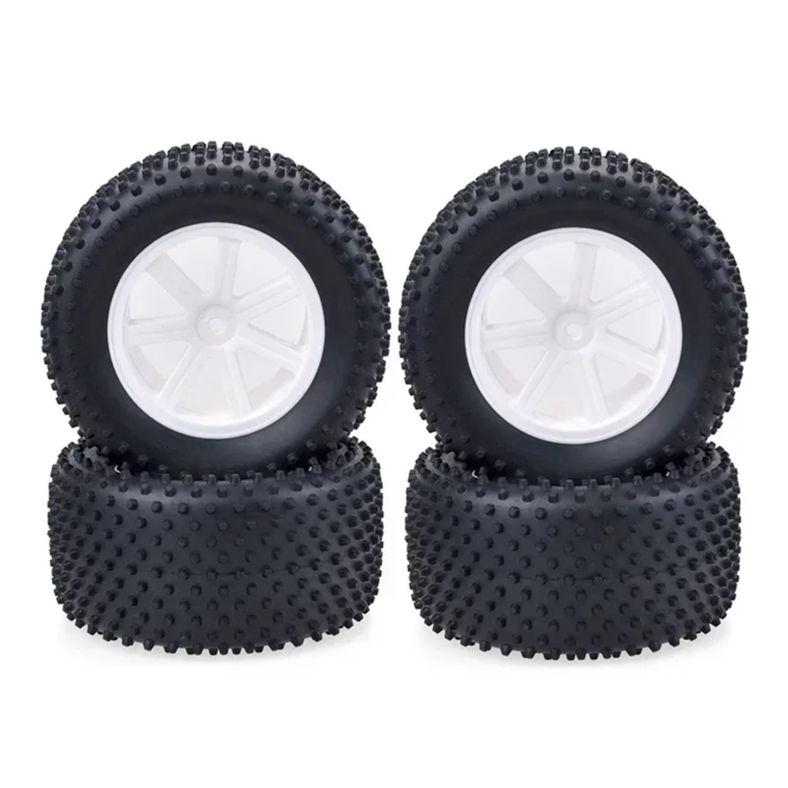 para HSP para Desert 1/10 4 Uds 102MM Llanta Esponja Goma Ruedas Neumáticos 46mm Hub Hex RC Coche Todoterreno Camión Modelo Accesorio Modificado Piezas NeumáTicos RC
