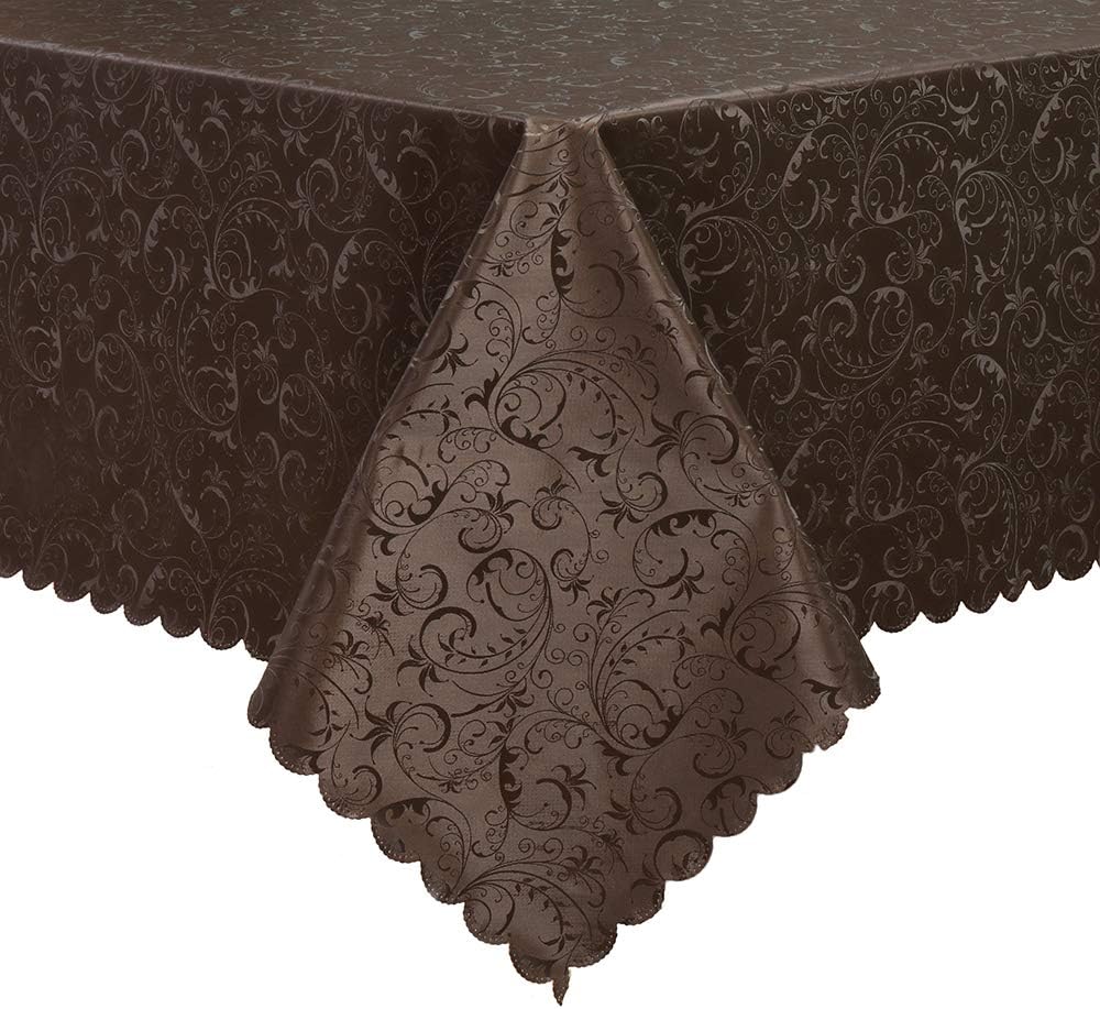 HENLY Waterproof Vinyl Tablecloth,OilProof SpillProof