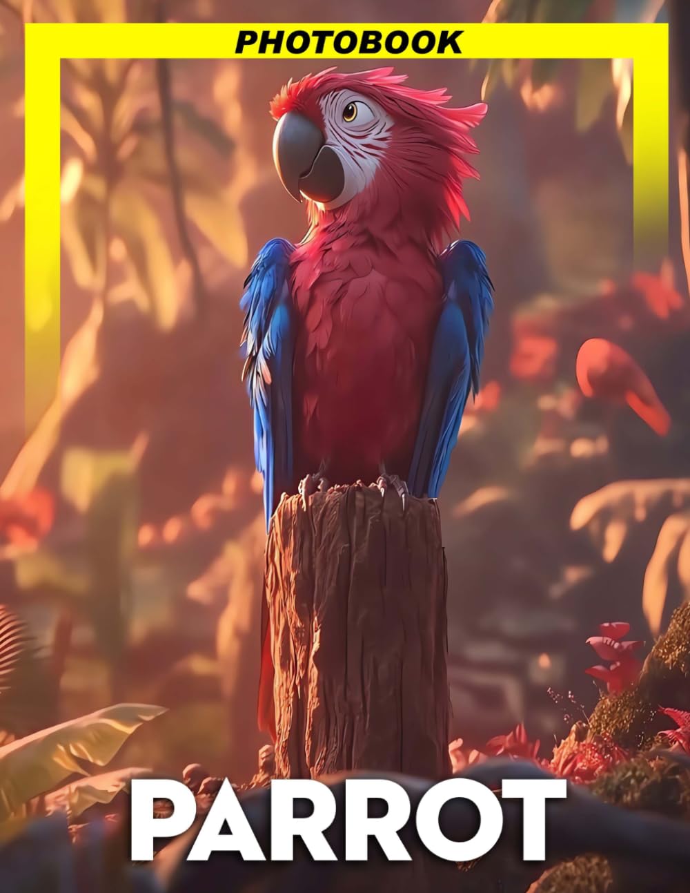 Parrot Photo Book: Vibrant Colorful Bird Images Featuring Tropical Feather Patterns And Exotic Wing Details For Nature Lovers