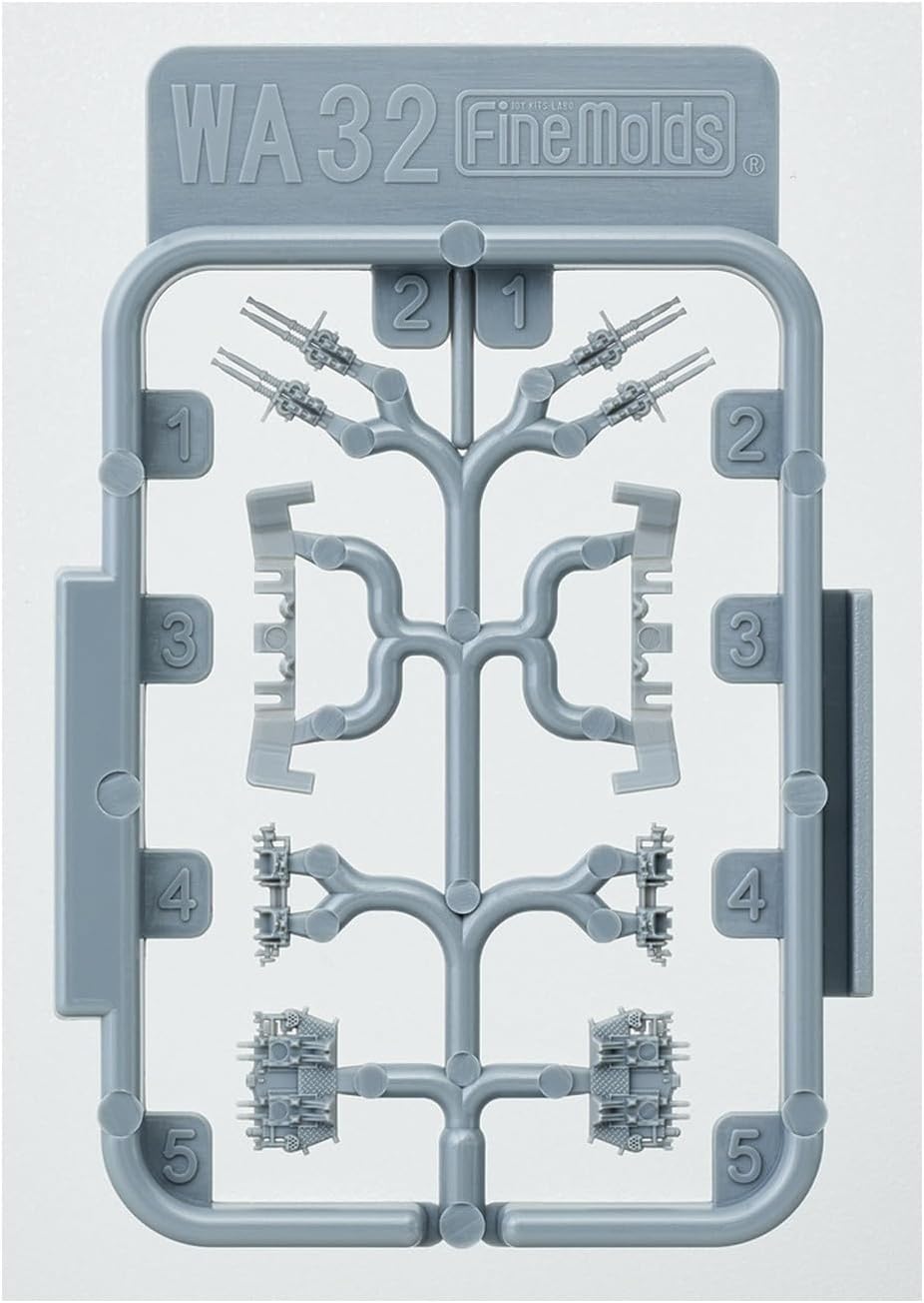 Fine Mold WA32 1/700 Nano Dread Series Bofforce 1.6 inches (40 mm) Quad Gun with Shield for Plastic Models