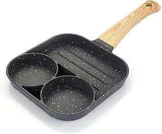 FARONG Non Stick Frying Pan, Pancake Pan Induction Hob, Egg Pan Omelette Pan for Breakfast, Pancake, Small Camping Frying Pan for All Hobs & Induction Cookware