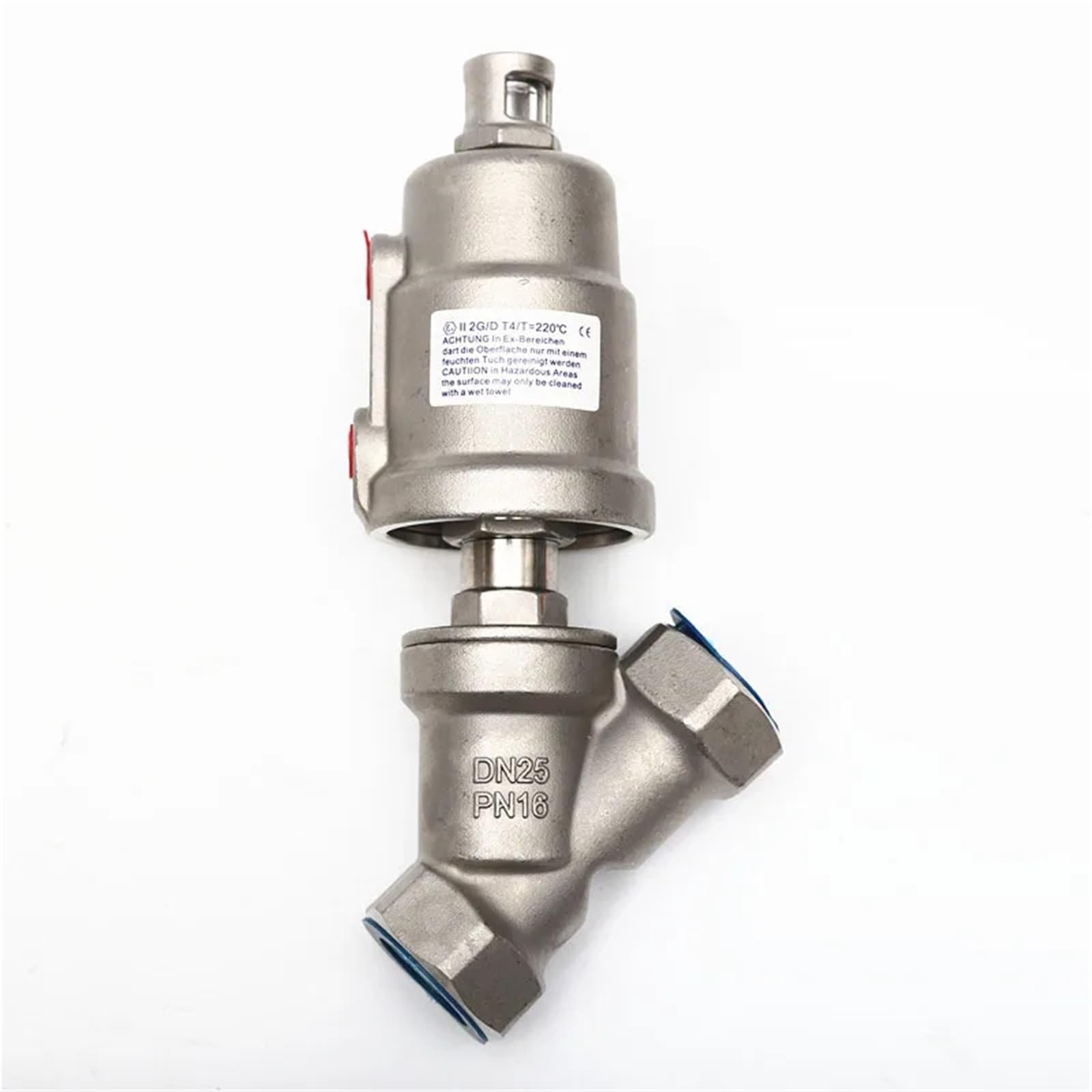 Válvula neumática de vapor DN25 con rosca interna y control de doble efecto