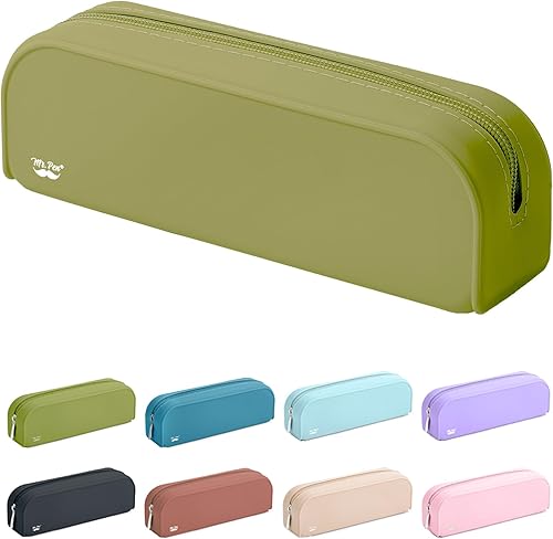 Miniatura 11 de Mr. Pen - Estuche de silicona para lápices, estuche rosa claro, estuche pequeño, estuche para lápices estético Rosa claro,Negro -,Rosa (Dusty