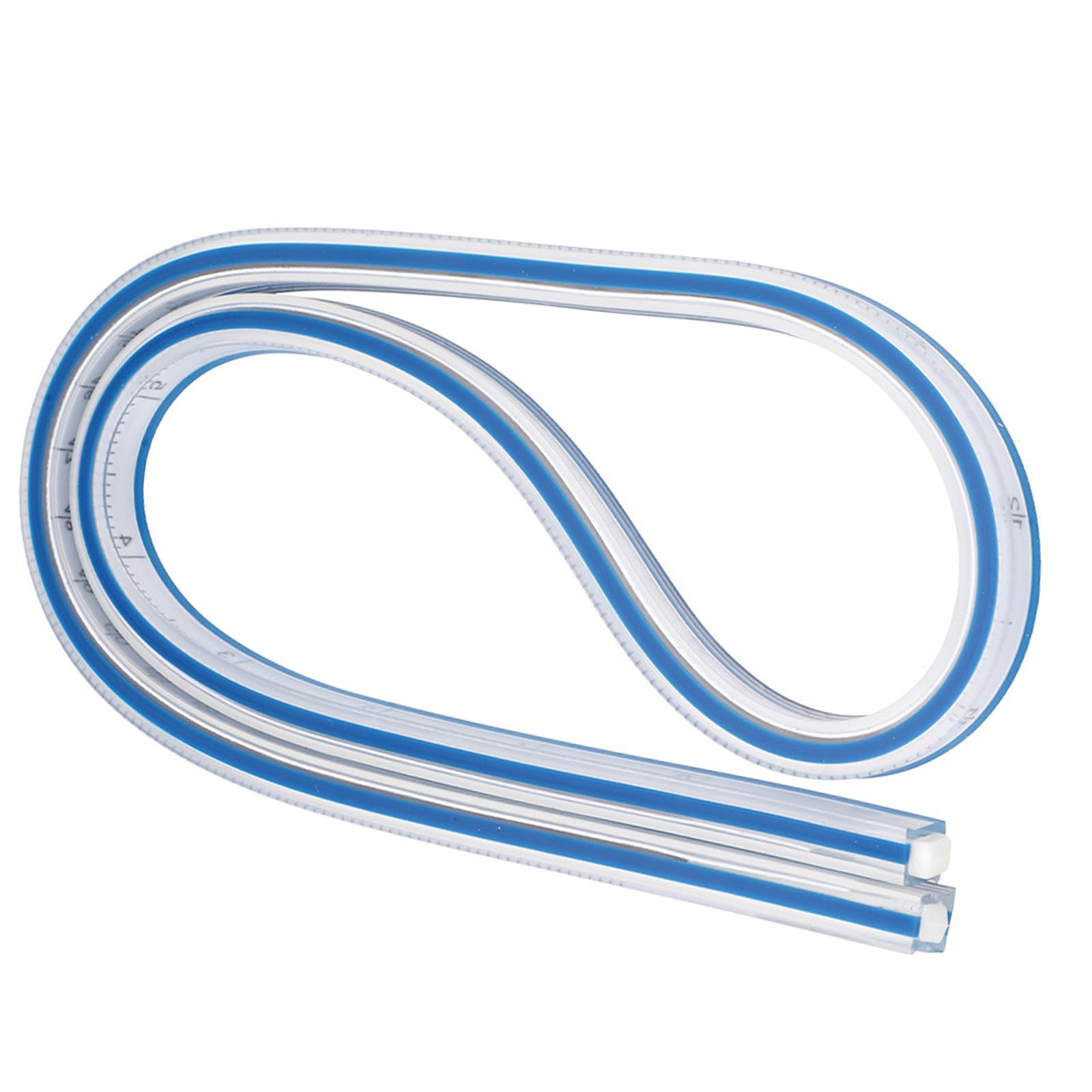 Side Ruler Flexible Bendable Drafting Ruler Measuring for Drawing Engineering Construction Sewing Project Professional Sewing