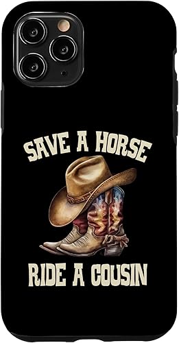 Funda para iPhone 11 Pro Save A Horse Ride A Cousin All Trash No Trailer Trash Y'all