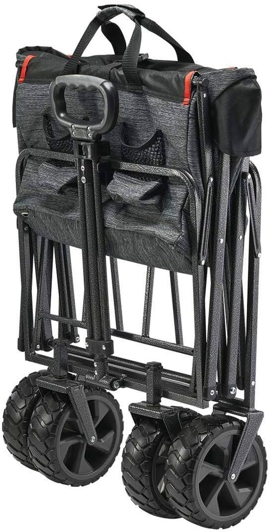 MacSports Mac Sports - Mac Sports Extra Long Folding Cargo Cart for Field Outdoor Use