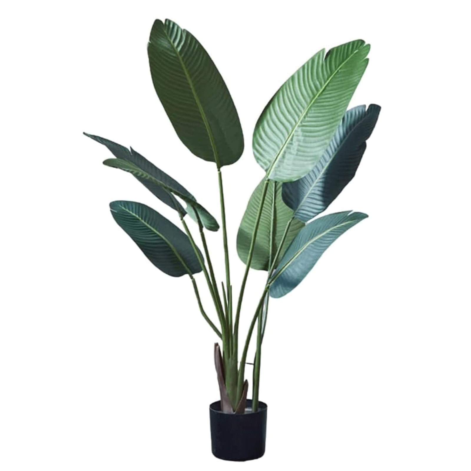 GLJTUO fake tree Artificial Trees Fake Greenery Plant Tree With 8 Leaves 120cm/3.9ft Fake Tree In Pot For Indoor And Outdoor Simulation Tree Realistic Design