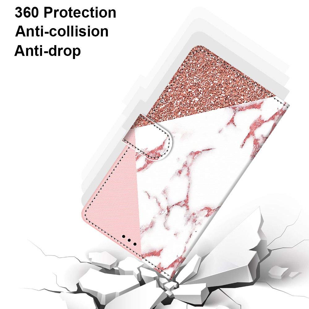 Saturcase Cover Libro Per Oppo A9 2020/A5 2020 – Custodia In Pelle PU Con Chiusura Magnetica, Portafoglio Con Slot Per Carte E Funzione Stand