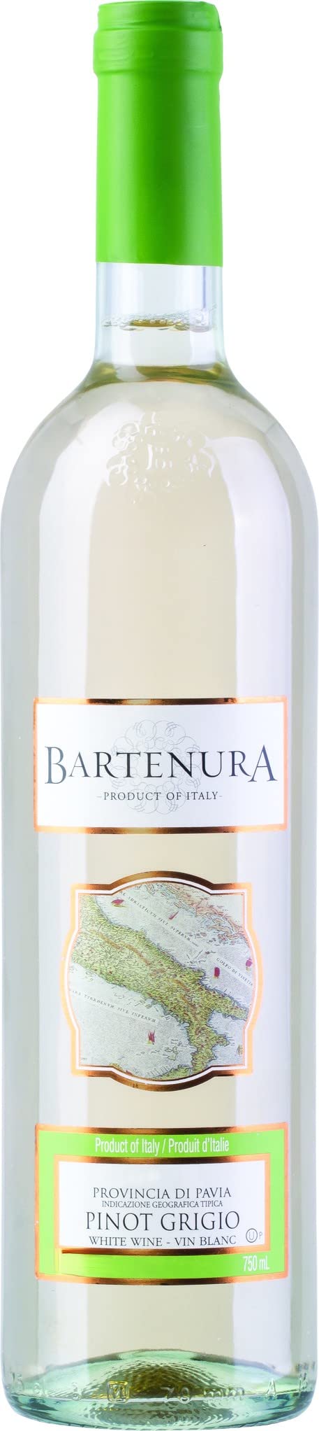 Bartenura - Pinot Grigio, Dry White Italian Wine - 750ml