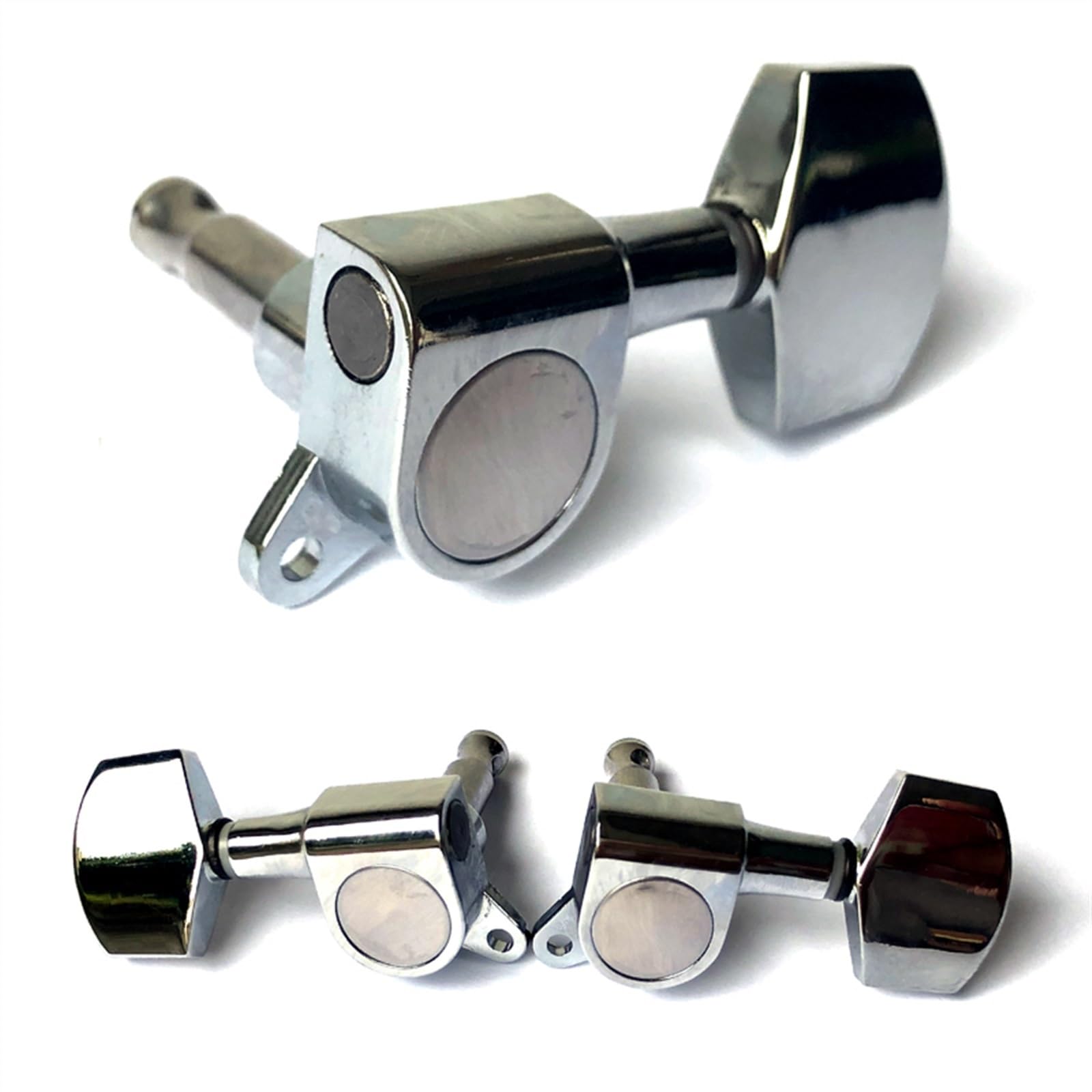 Accordatori per chitarra accurati a unità chiusa Set di accessori per chitarra in argento metallizzato Piroli Per Accordatura Per Chitarra