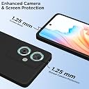 Pikkme Oppo A79 5G Back Cover Soft Matte Liquid Silicone TPU | Camera Protection | Shockproof Slim Back Case for Oppo A79 5G (Black) gallery image