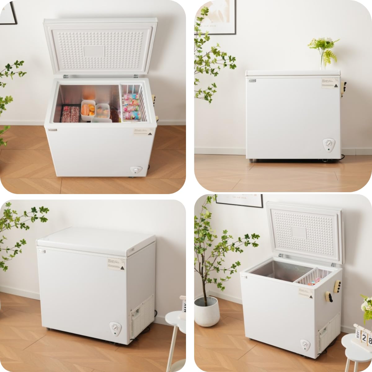 【新品】153Lチェストフリーザー 上開き バスケット付き 大容量 ホワイト Amazon.co.jp: 冷凍庫 153L 上開き チェストフリーザー バスケット付き