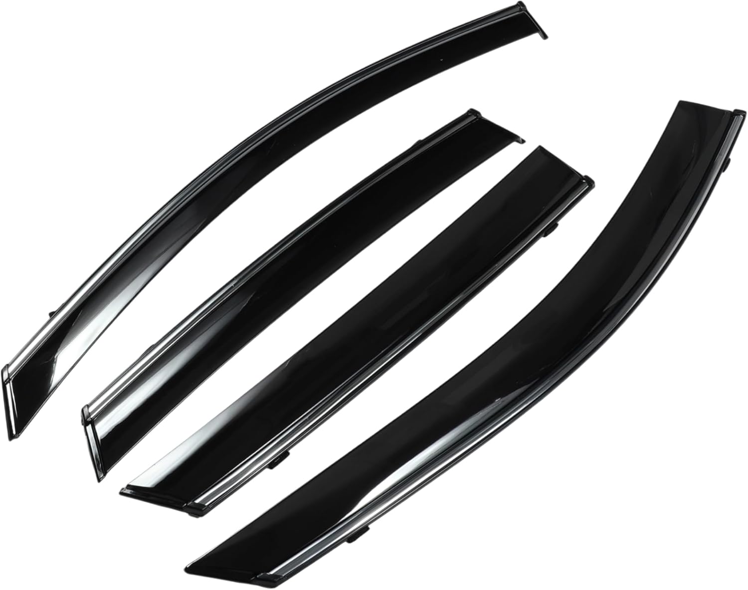 Window Deflectors for Ford Escape 2020-2024 Vent Visors Black Rain Guards Reinforced Acrylic 4 Pcs