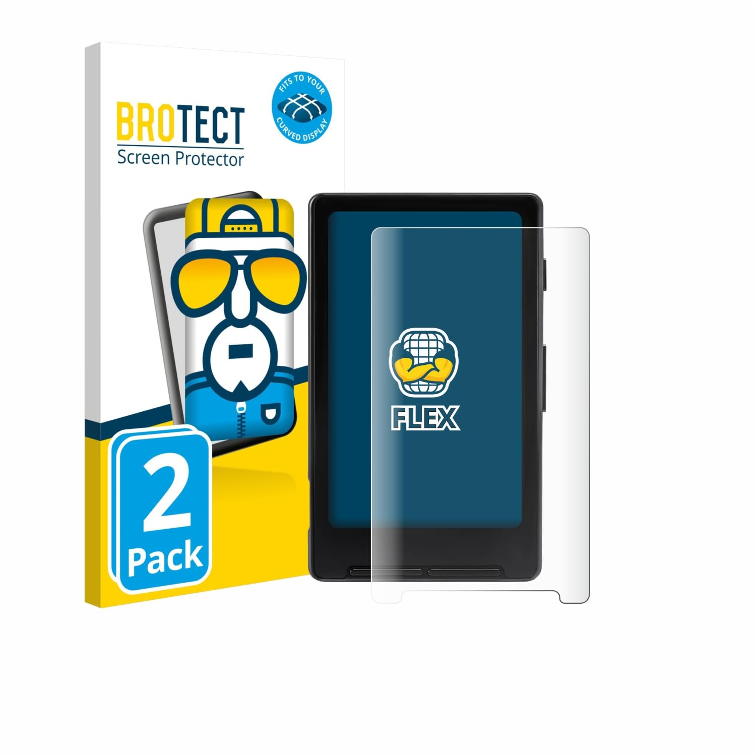brotect 3D Curved Screen Protector compatible with Xteink X4 2 Pack - Full Screen Coverage — view 2