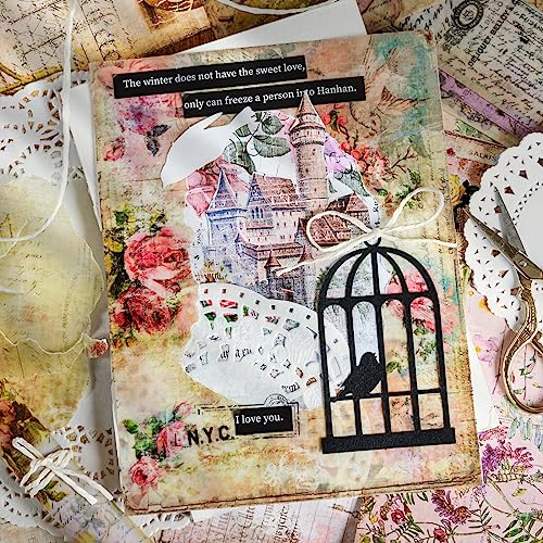 Papel vintage padrão papel para scrapbooking papel decorativo papel decoupage de um lado vários desi