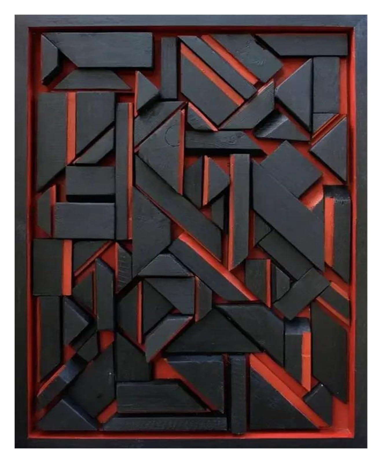 Tableau déco nature géométrie abstraite moderne 40x50cm